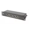 DIGITUS 10in network bundle incl. 9U cabinet Juoda shelf PDU 8-port switch CAT6 patch panel