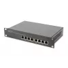 DIGITUS 10in network bundle incl. 9U cabinet Juoda shelf PDU 8-port switch CAT6 patch panel