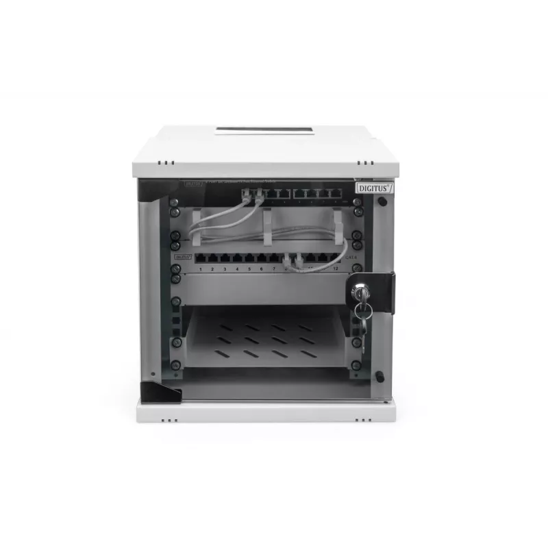 DIGITUS 10 colių 6U sieninė spinta - SOHO PRO 325 x 315 x 300 mm pilka