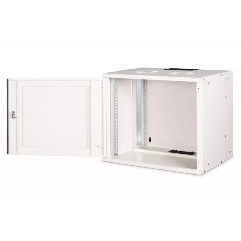 DIGITUS 19 colių 9U sieninė spinta SOHO Pro perforuotomis durelėmis 460 x 540 x 400 mm nesumontuota pilka