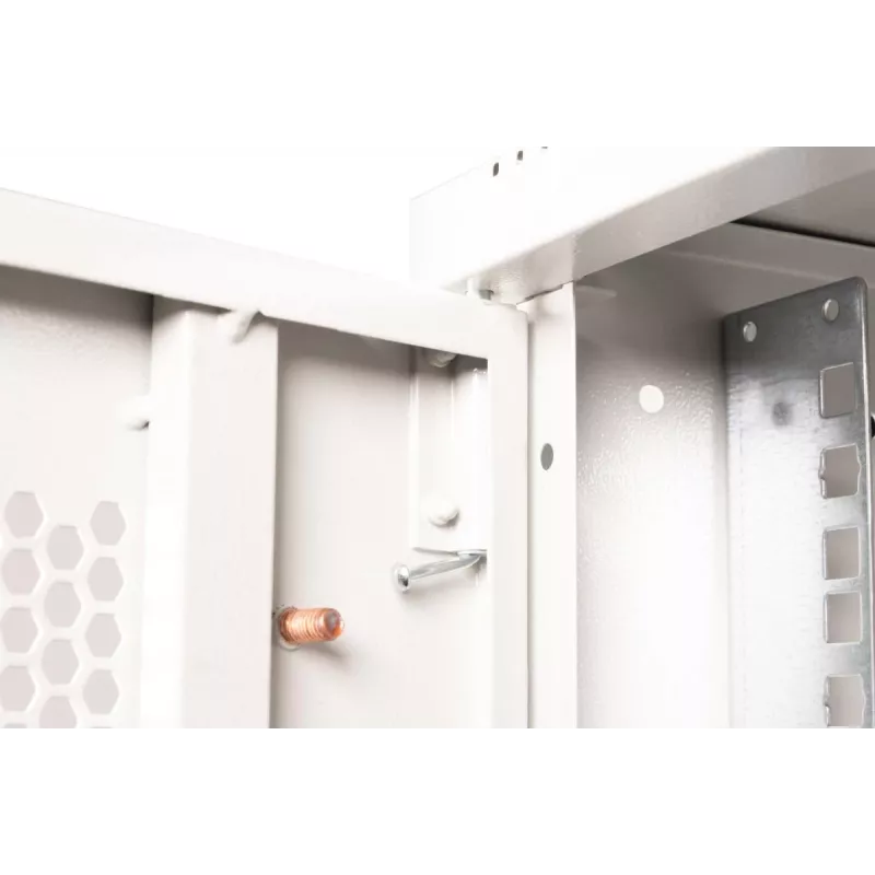 DIGITUS 19 colių 9U sieninė spinta SOHO Pro perforuotomis durelėmis 460 x 540 x 400 mm nesumontuota pilka