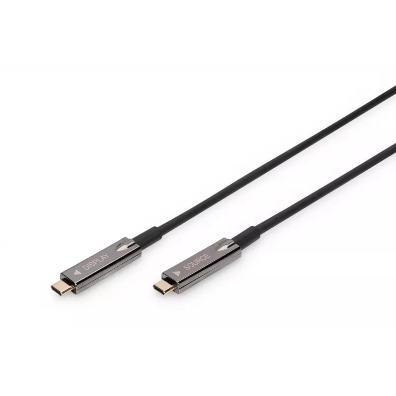 DIGITUS USB Type-C - USB Type-C AOC Hybrid FO kabelis 4K@60Hz USB 3.1 SPEC 20m