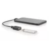 DIGITUS USB 2.0 adapterio laidas, OTG, tipas micro B - A M/F, 15cm USB 2.0 atitinka, stačiu kampu, juodas