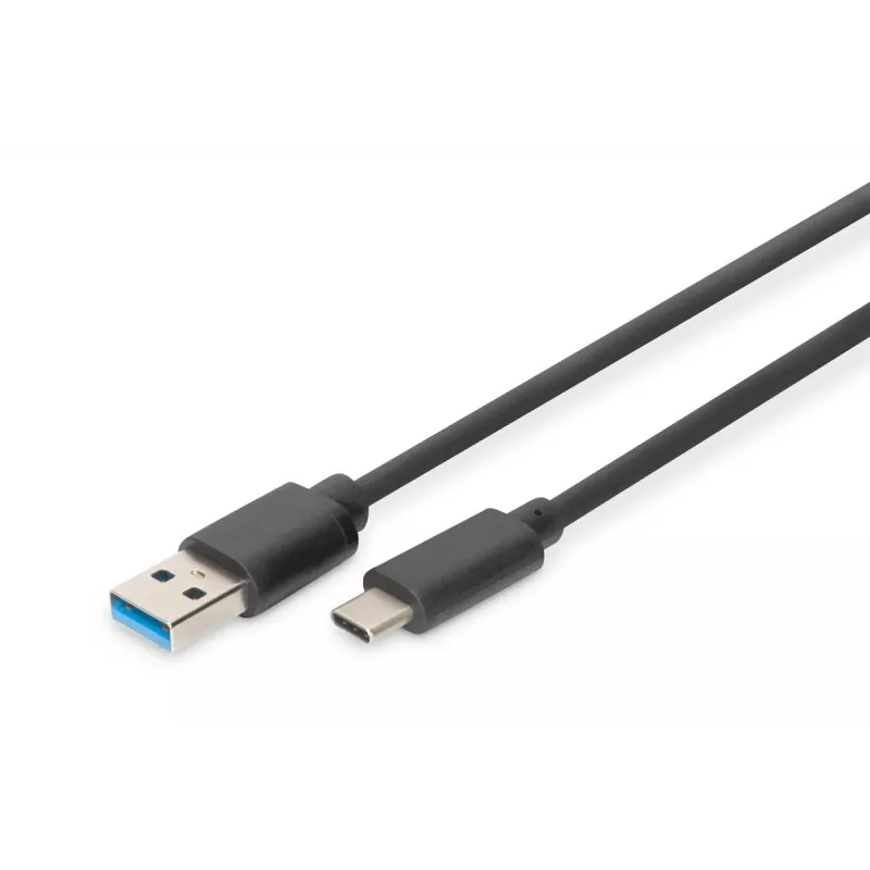 DIGITUS USB Type-C jungiamasis kabelis, tipas C į A M/M, 1 m, Super Speed, juodas
