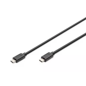 DIGITUS USB Type-C connection kabelis, type C to C M/M, 1m Gen2 Juoda (AK-300139-010-S)