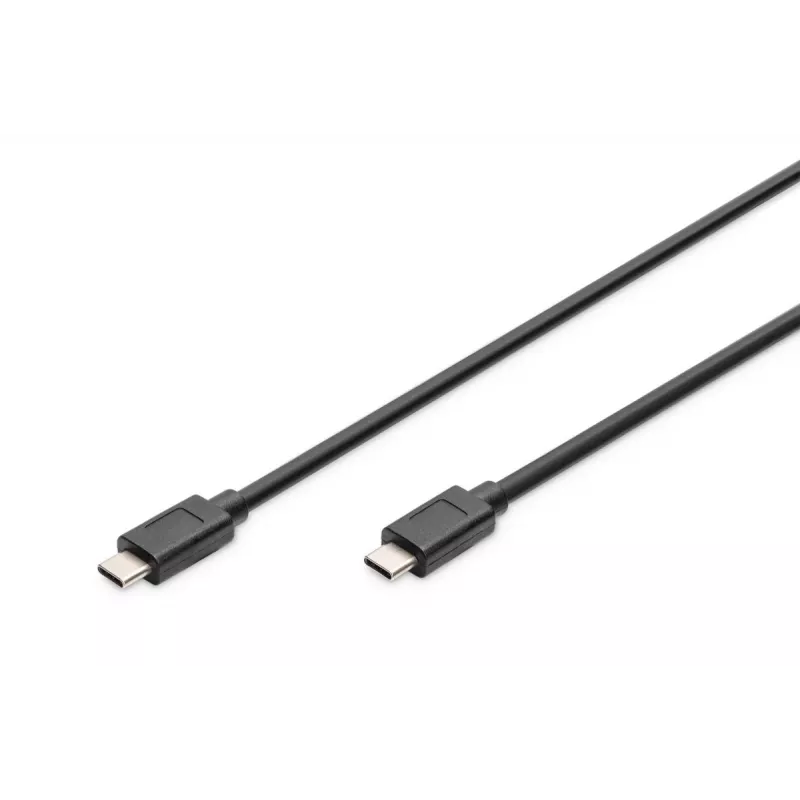 DIGITUS USB Type-C connection kabelis, type C to C M/M, 1m Gen2 Juoda (AK-300139-010-S)
