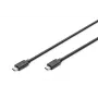 DIGITUS USB Type-C connection kabelis, type C to C M/M, 1m Gen2 Juoda (AK-300139-010-S)