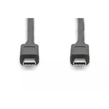 DIGITUS USB Type-C connection kabelis, type C to C M/M, 1m Gen2 Juoda (AK-300139-010-S)