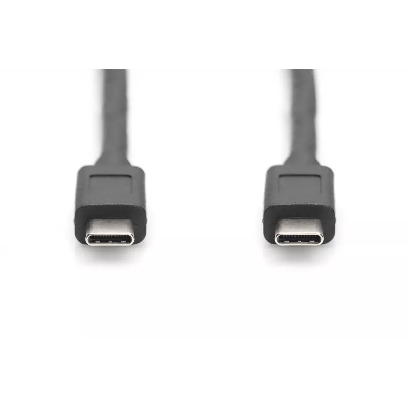 DIGITUS USB Type-C connection kabelis, type C to C M/M, 1m Gen2 Juoda (AK-300139-010-S)