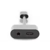DIGITUS USB Type-C skirstytuvo kabelis, C tipo - 3,5 mm + C tipo kištukas/lizdas/lizdas, 20 cm, juodas