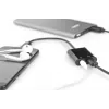 DIGITUS USB Type-C skirstytuvo kabelis, C tipo - 3,5 mm + C tipo kištukas/lizdas/lizdas, 20 cm, juodas