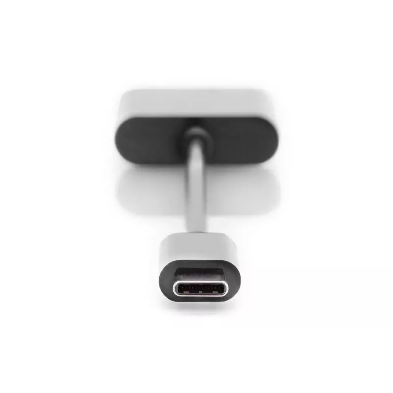 DIGITUS USB Type-C skirstytuvo kabelis, C tipo - 3,5 mm + C tipo kištukas/lizdas/lizdas, 20 cm, juodas