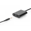 DIGITUS USB Type-C skirstytuvo kabelis, C tipo - 3,5 mm + C tipo kištukas/lizdas/lizdas, 20 cm, juodas
