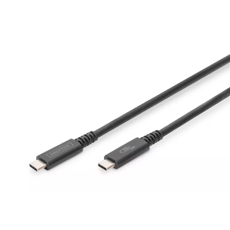 DIGITUS USB 4.0 jungiamasis kabelis Type-C į Type-C maks. raiška 8K 30Hz PD3.0 40Gbit/s 1m