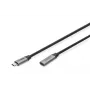 DIGITUS USB-C/M į USB-C/F PD60W Gen1 USB3.0 ilginamasis kabelis 1m 4K@60Hz