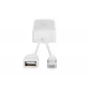 DIGITUS Gigabit USB-A PoE skirstytuvas USB TYPE A Moteriškas