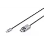 DIGITUS USB Type C to DP adapter kabelis 8Ka30Hz. HBR3 Alu Housing Juoda 1m