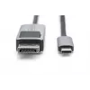 DIGITUS USB Type C į DP adapterio kabelis 8K@30Hz, HBR3, aliuminiu korpusas, juodas, 2m