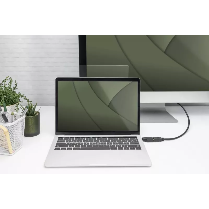 Digitus 4K USB adapteris USB-C į HDMI-A juodos spalvos aliuminis