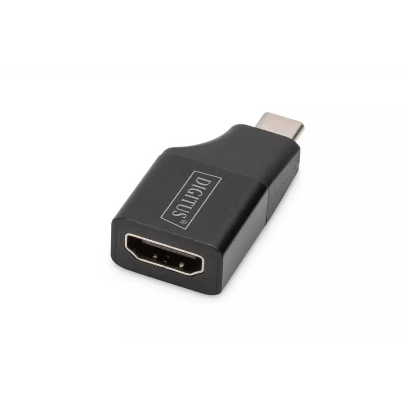 Digitus 4K USB adapteris USB-C į HDMI-A juodos spalvos aliuminis