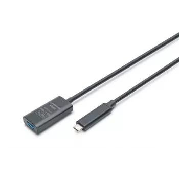 DIGITUS Aktyvus USB-C ilginimo laidas - 10G USB 3.2 Gen2 USB-C - USB-A (M/F) - 5m