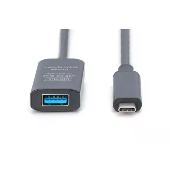 DIGITUS Aktyvus USB-C ilginimo laidas - 10G USB 3.2 Gen2 USB-C - USB-A (M/F) - 5m