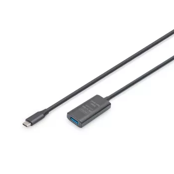 DIGITUS aktyvus USB-C ilginimo laidas - 5G USB 3.2 Gen1 USB-C - USB-A (M/F) - 5 m