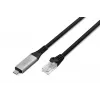DIGITUS USB-C 3.2 Gen1 – RJ45 eterneto kabelis – CAT6a S/FTP juodas – 10 m