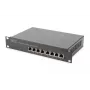 DIGITUS 8 prievadų Gigabit PoE komutatorius 10 colių 8x10/100/1000Mbps RJ45 PoE 96W