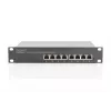 DIGITUS 8 prievadų Gigabit PoE komutatorius 10 colių 8x10/100/1000Mbps RJ45 PoE 96W