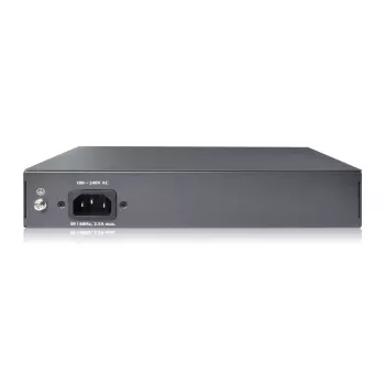 DIGITUS Fast Ethernet PoE af/at 8 prievadų komutatorius + 2 aukštyninės jungtys 120 W PoE galios biudžetas, montuojamas į stovą