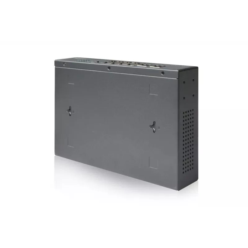 DIGITUS Fast Ethernet PoE af/at 8 prievadų komutatorius + 2 aukštyninės jungtys 120 W PoE galios biudžetas, montuojamas į stovą
