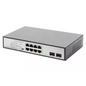 Nevaldomas komutatorius Digitus DN-95140 8 prievadų Gigabit PoE