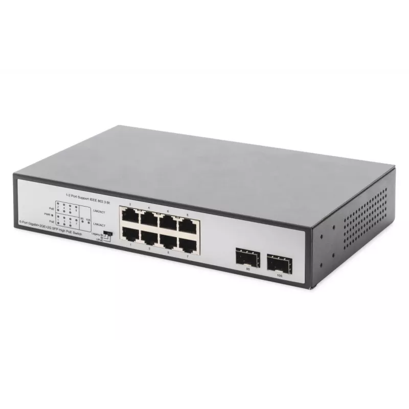 Nevaldomas komutatorius Digitus DN-95140 8 prievadų Gigabit PoE