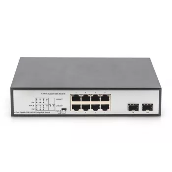Nevaldomas komutatorius Digitus DN-95140 8 prievadų Gigabit PoE