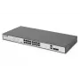 DIGITUS Fast Ethernet PoE Switch 16-port PoE + 2 Combo. 250W PoE biudžetas