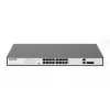 DIGITUS Fast Ethernet PoE Switch 16-port PoE + 2 Combo. 250W PoE biudžetas