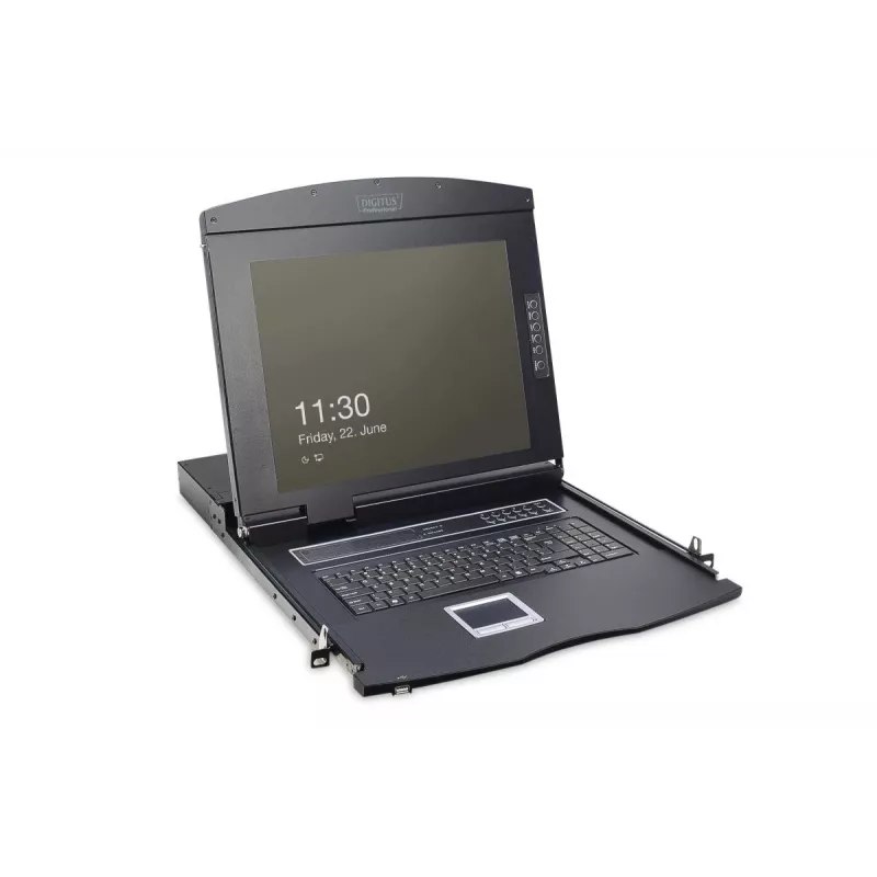 DIGITUS modulinė konsolė 17 TFT & jutiklinė pelė be klaviatūros be KVM modulio
