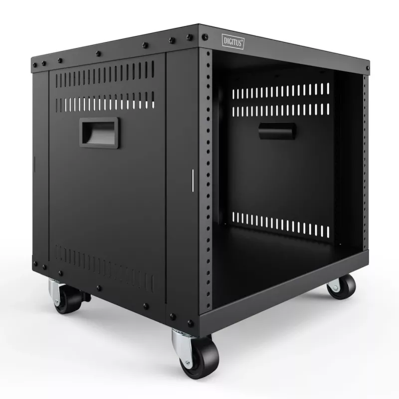 DIGITUS 8U AVS stovas 420x507x460mm srieginės tvirtinimo angos ratukai juodas