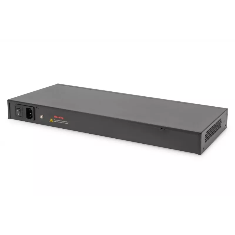 DIGITUS Gigabit Ethernet komutatorius su PoE injektoriumi 24 prievadų L2 valdomas 2 SFP įkėlimo