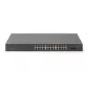 DIGITUS Nevaldomas PoE komutatorius - 24 prievadų gigabitinis + 2 prievadų gigabitinis SFP