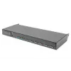 DIGITUS modulinė 43,2 cm (19 col.) HD TFT konsolė su 8 prievadų KVM. RAL 9005 juoda - GE klaviatūra