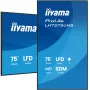 iiyama LH7575UHS-B2AG Skelbimų ekranas Skaitmeninių skelbimų plokščiasis ekranas 190,5 cm (75 col.) LCD Wi-Fi 500 cd/m² 4K Ultra HD Juodas Integruotas procesorius Android 11 24/7