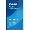 iiyama LH7575UHS-B2AG Skelbimų ekranas Skaitmeninių skelbimų plokščiasis ekranas 190,5 cm (75 col.) LCD Wi-Fi 500 cd/m² 4K Ultra HD Juodas Integruotas procesorius Android 11 24/7