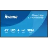 „iiyama LH4375UHS-B2AG“ reklaminis ekranas Skaitmeninės reklamos plokščiasis ekranas 108 cm (42,5 colio) LCD Wi-Fi 500 cd/m² 4K Ultra HD Juodas Įmontuotas procesorius Android 11 24/7