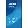 „iiyama LH4375UHS-B2AG“ reklaminis ekranas Skaitmeninės reklamos plokščiasis ekranas 108 cm (42,5 colio) LCD Wi-Fi 500 cd/m² 4K Ultra HD Juodas Įmontuotas procesorius Android 11 24/7