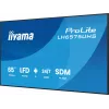 „iiyama LH6575UHS-B2AG“ reklaminis ekranas Skaitmeninės reklamos plokščiasis ekranas 163,8 cm (64,5 colio) LCD Wi-Fi 500 cd/m² 4K Ultra HD Juodas Integruotas procesorius Android 11 24/7
