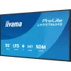 iiyama LH5575UHS-B2AG Signage Display Skaitmeninės reklamos plokščiasis ekranas 138,7 cm (54,6 colio) LCD Wi-Fi 500 cd/m² 4K Ultra HD Juodas Integruotas procesorius Android 11 24/7