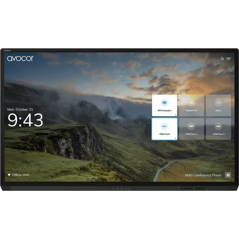 AVOCOR Avg-7560 75 colių 4k stiklinis LED interaktyvus ekranas