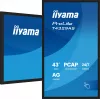 „iiyama T4329AS-B1AG“ kompiuterio monitorius 108 cm (42,5 colio) 3840 x 2160 pikselių 4K Ultra HD LED jutiklinis ekranas juodos spalvos